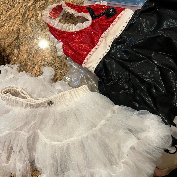 Red, Black & White Tap Dance Costume - child - Picture 5 of 6